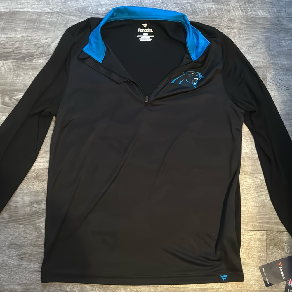 NWT carolina panthers quarter zip